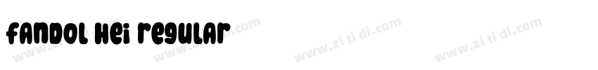 fandol hei regular字体转换